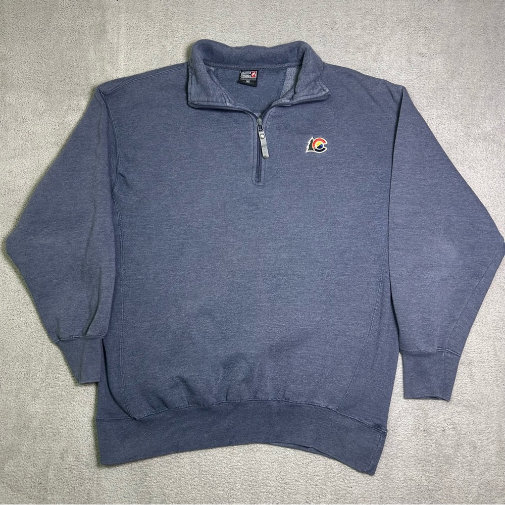 Vintage Outfitter Trading Co Colorado 1/4 Zip Sweatshirt Mens XL Fleece Pullover